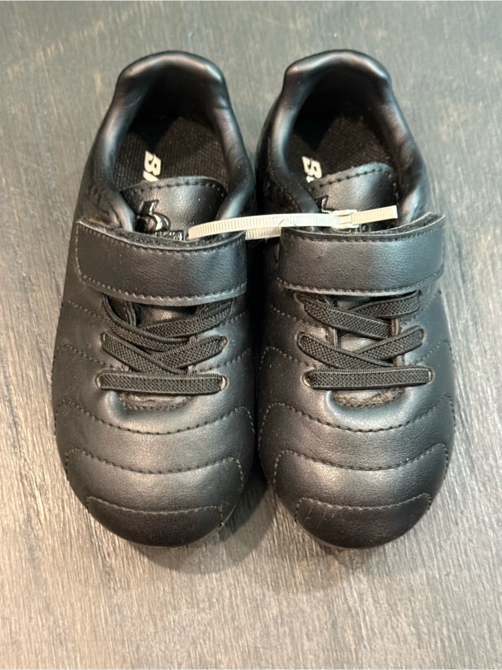 Brava Toddlers Rubber Molded Black Soccer Cleats